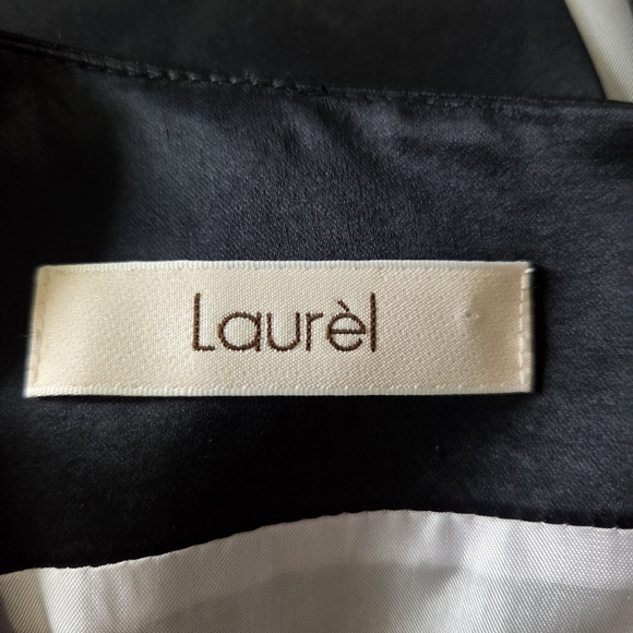 Laurel Black Sheath Midi Dress with Sweetheart Neckline Size Small - Picture 5 of 5